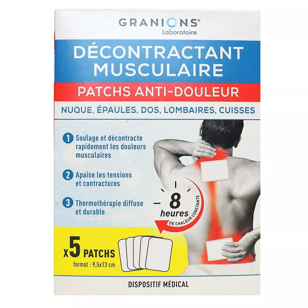 Granions Décontractant Musculaire Patchs Anti-Douleur