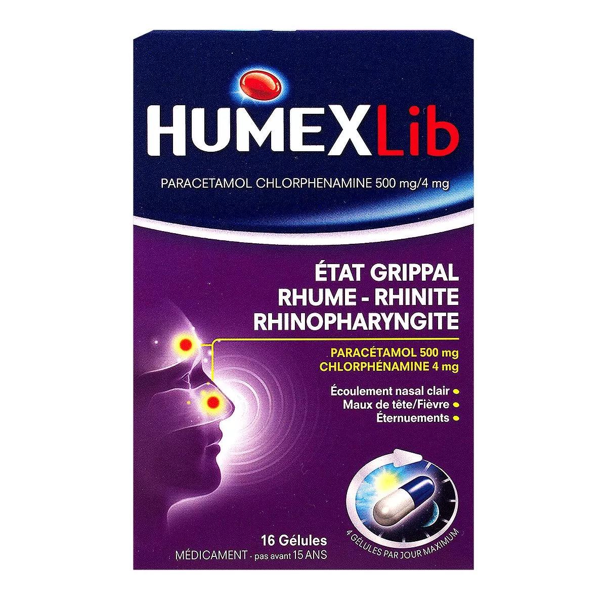 HumexLib État Grippal Rhume Rhinite Rhinopharyngite